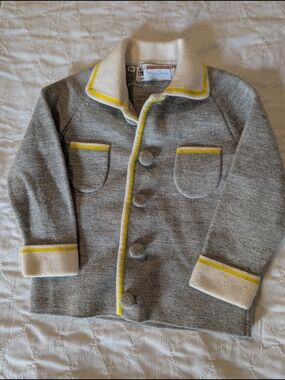 Authentic Vintage 1960s Piccolino Italian Knit Toddler Sweater